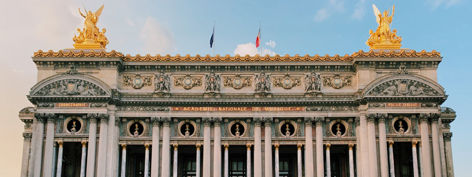 View of the principal façade of the Palais Garnier