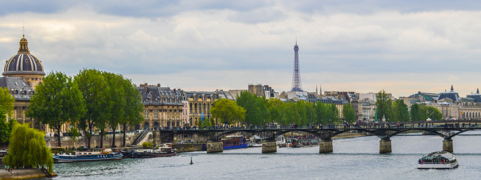 View of the river and Eiffel Tower